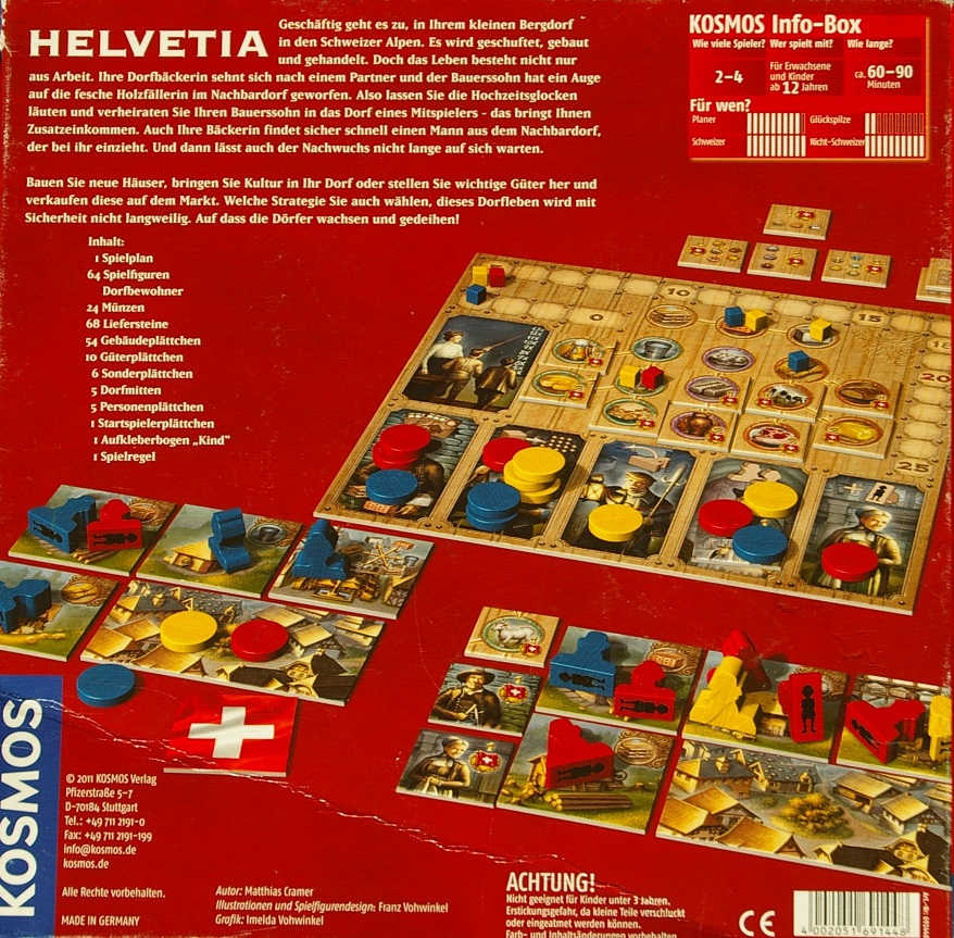 Helvetia Brettspiel Rückseite